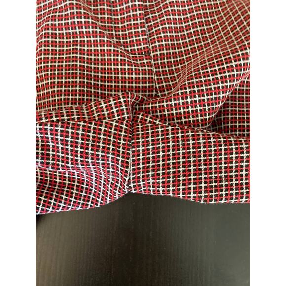 New York & Co High Waisted Ankle Stretch Red Plaid Pants Sz2 - Picture 9 of 12
